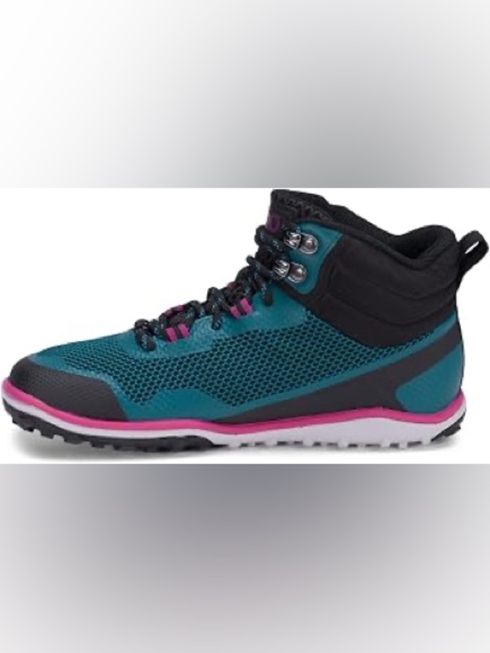 Women's Xero Shoes Scrambler Mid, Pink and Teal, size 10.5